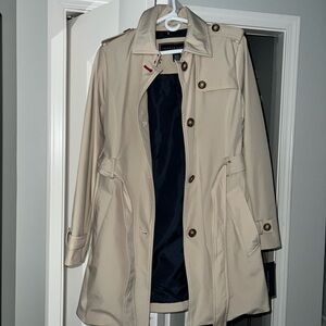 Tommy Hilfiger Tan Trench Coat Timeless Elegance